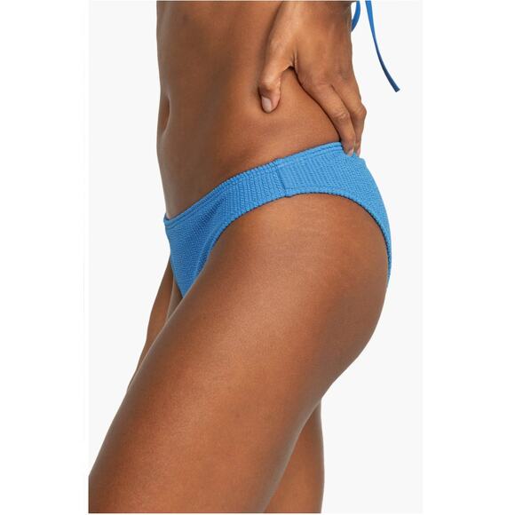 Roxy Aruba Textured Moderate Bikini Bottoms, NWT Size Large Blue - Picture 9 of 9